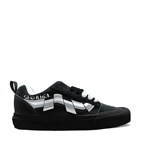 [ CUSTOM ] Knu Skool Striped Path Black/True White
